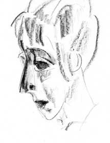 Hausmann, Bildnis Hannah Höch (verso)