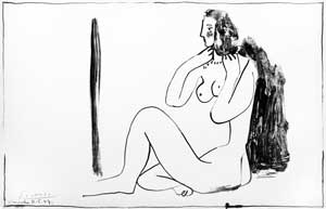 Pablo Picasso, Petit Nue assis au Mirroir