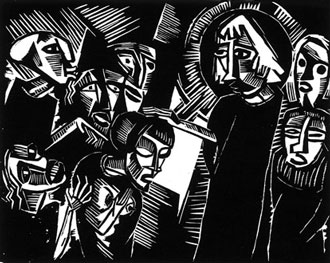 Karl Schmidt-Rottluff, Christus und die Ehebrecherin