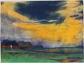 Nolde, Abendhimmel