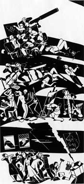 Gerd Arntz, TOTENTANZ Die Gelehrten − Die Künstler − Die Angestellten