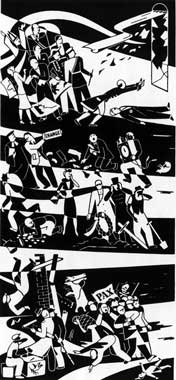 Gerd Arntz, TOTENTANZ Die Regierenden − Die  − Die Arbeiter