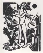 Campendonk, Knabenakt mit Fischen